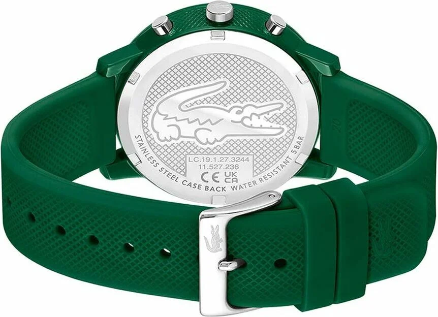 Montre Homme Lacoste Réf. 2011245 - Boîtier Résine Vert, Bracelet Silicone Vert, Chronographe vue 3