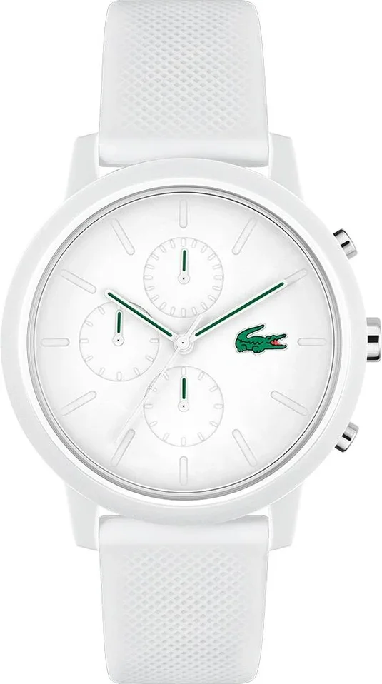 Montre Homme Lacoste 2011246 Chronographe Quartz - Boîtier et Bracelet Blanc