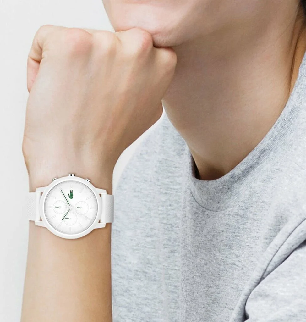Montre Homme Lacoste 2011246 Chronographe Quartz - Boîtier et Bracelet Blanc vue 4