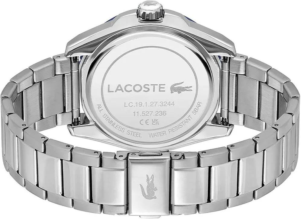 Montre Lacoste Homme 2011286 Acier Inoxydable Argenté Cadran Bleu vue 3