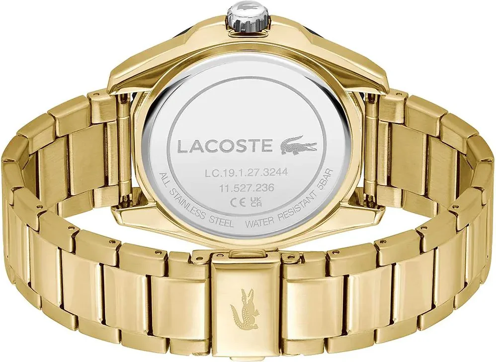 Montre Homme Lacoste Finn 2011287 - Cadran Noir & Bracelet Acier Doré vue 3