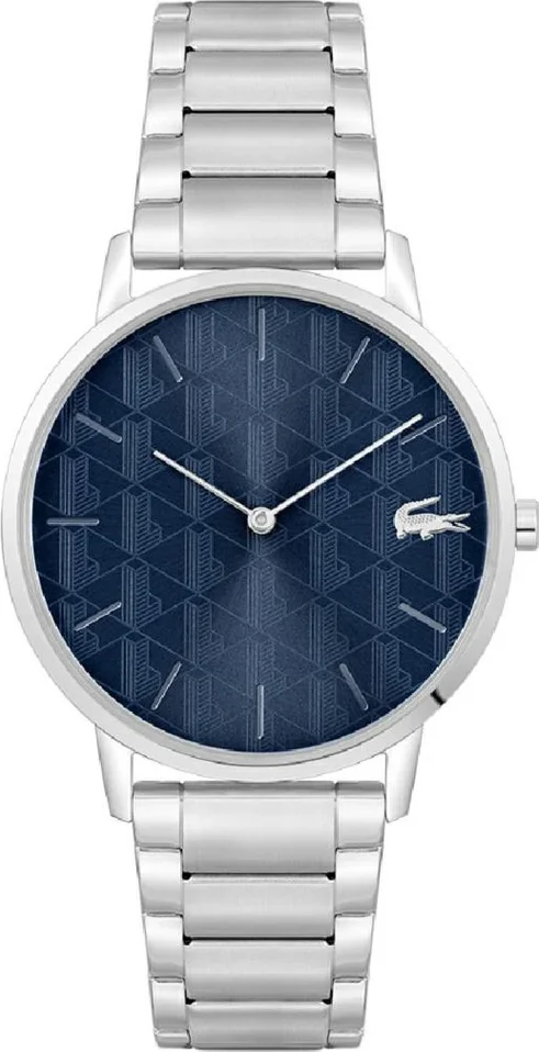 Montre Homme Lacoste Crocorigin 2011305 Acier Argent Cadran Bleu