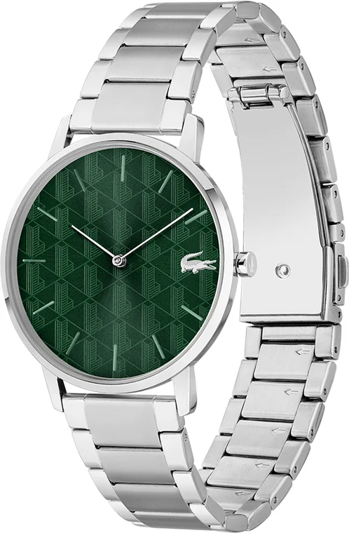Montre Homme Lacoste 2011311 - Cadran Vert et Bracelet Acier Argenté vue 2