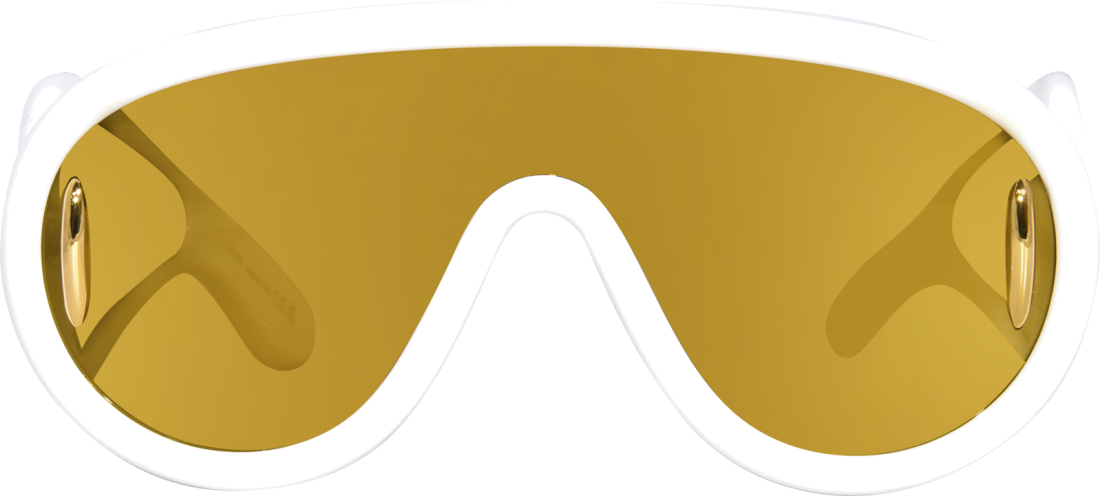 Lunettes de soleil Loewe Paula's Ibiza LW40108I en acétate - Blanc vue 2