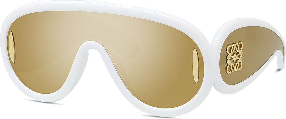 Lunettes de soleil Loewe Paula's Ibiza LW40108I en acétate - Blanc vue 4