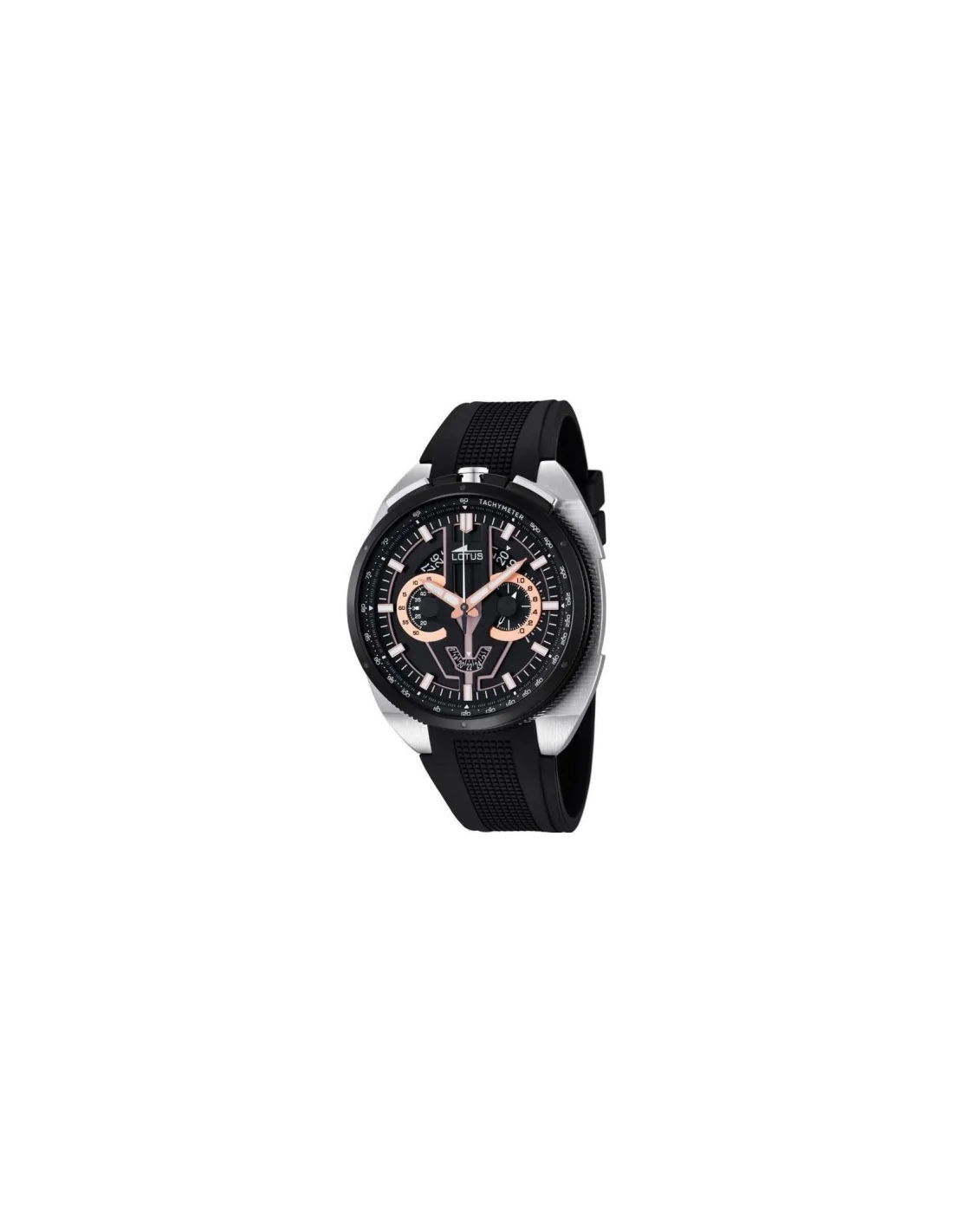 Montre Homme Lotus Chrono L10128/4 en Acier Noir