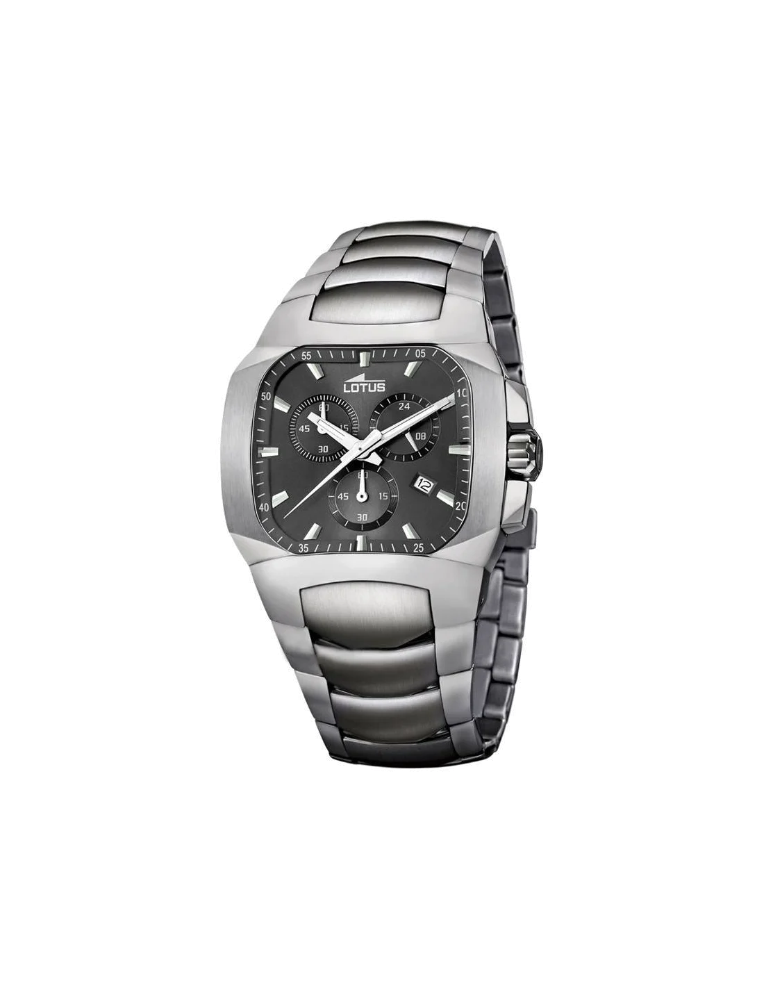 Montre Homme Lotus Chrono L15500/9 en acier argenté