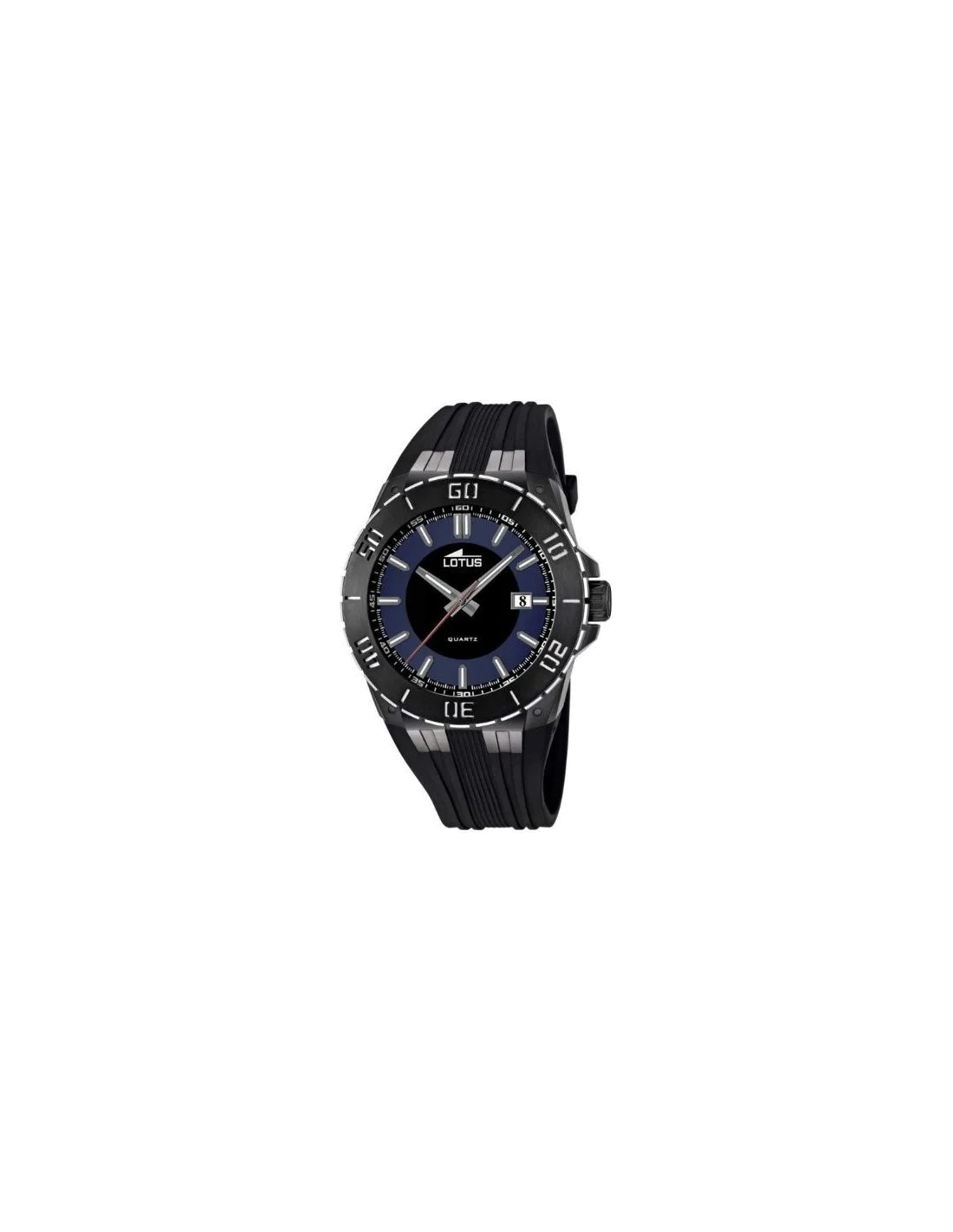 Montre Homme Lotus L15806/2 - Cadran Bleu et Noir, Boîtier Noir 45mm