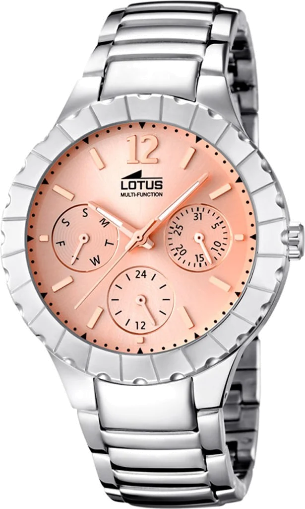 Montre Lotus Trendy L15902/3 pour Femme, Cadran Or Rose et Bracelet Argent