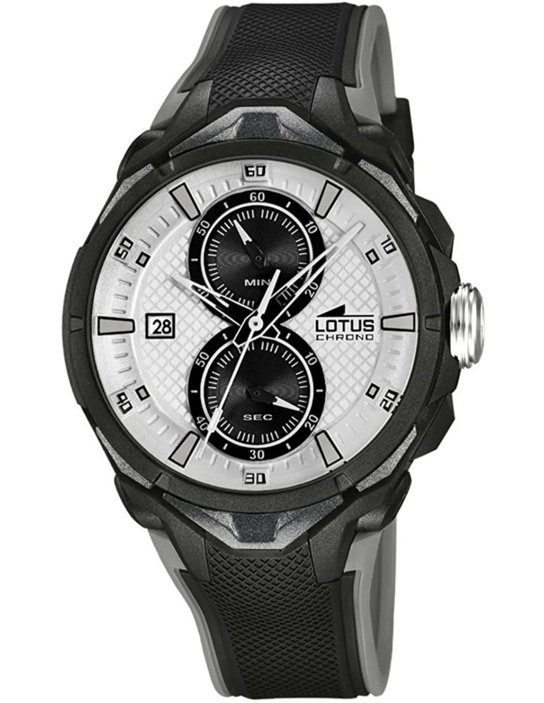 Montre Sport Homme Lotus L18107/1 Noir Cadran Blanc