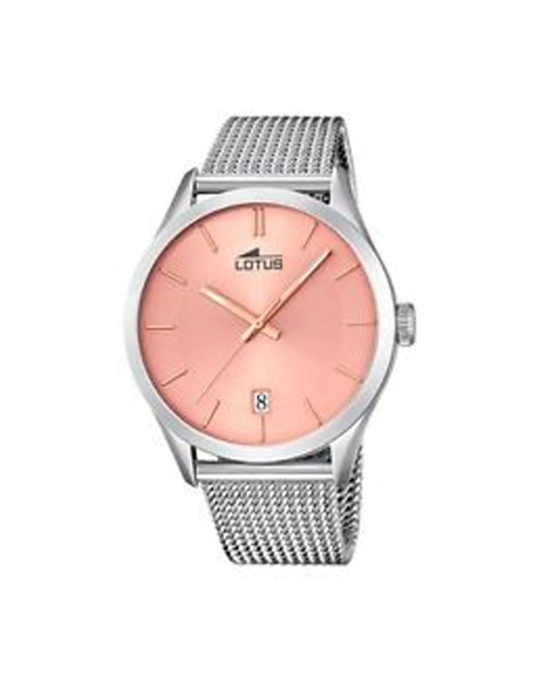 Montre Homme Lotus Minimalist L18108/3 Cadran Or Rose Bracelet Argent