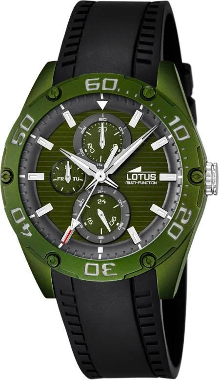 Montre Homme Lotus L18183/2 Cadran Noir Boîtier Vert