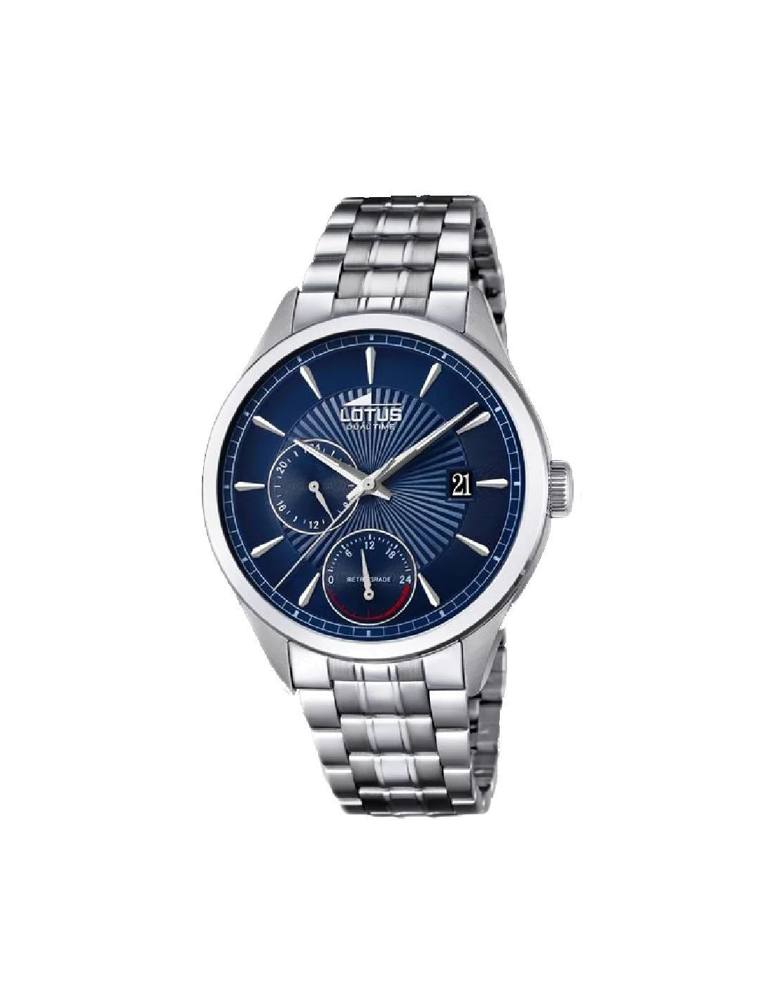 Montre Homme Lotus L18213/7 Chronographe Cadran Bleu Bracelet Cuir