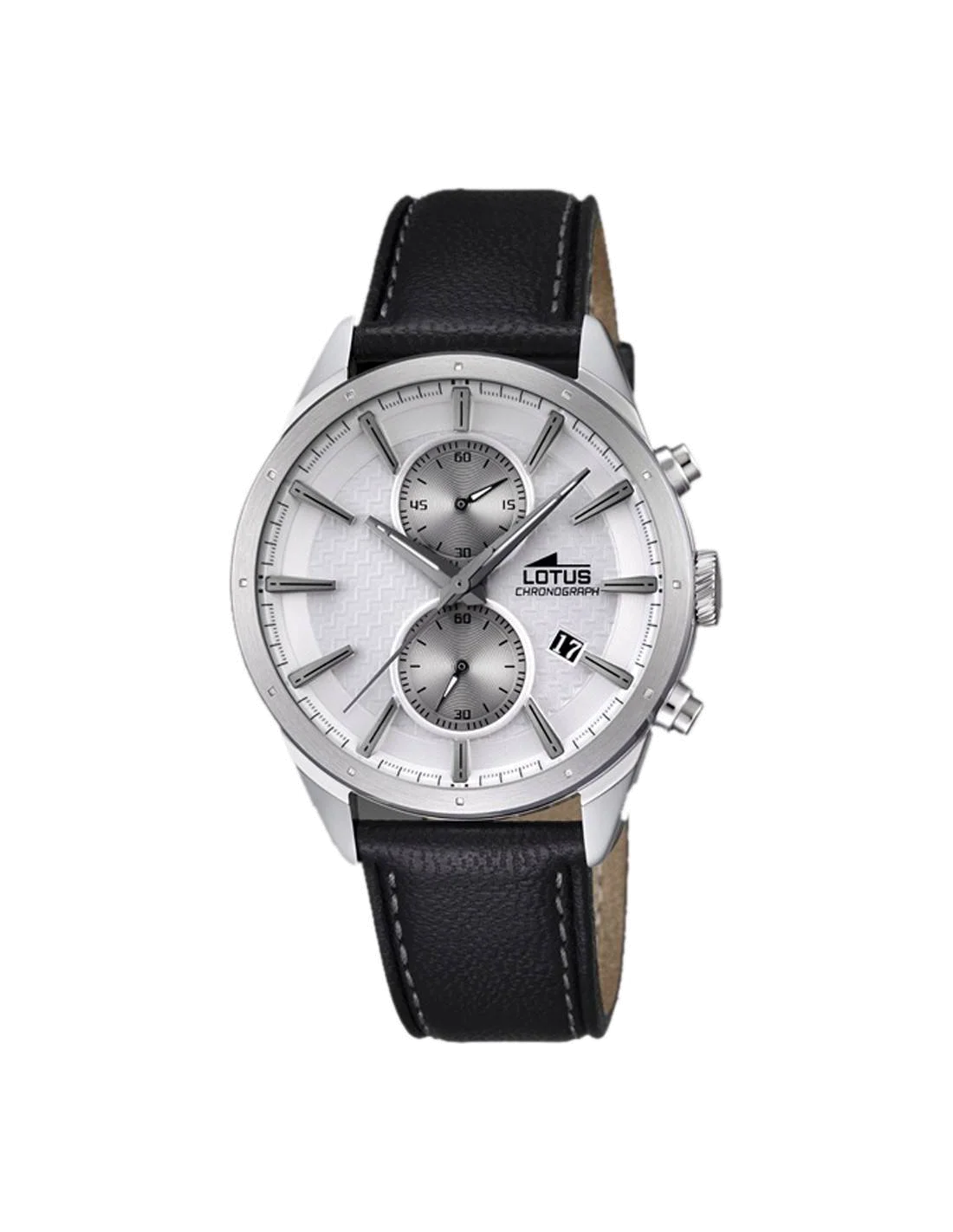 Montre Homme Lotus Chrono L18313/1 en Acier et Cuir Noir