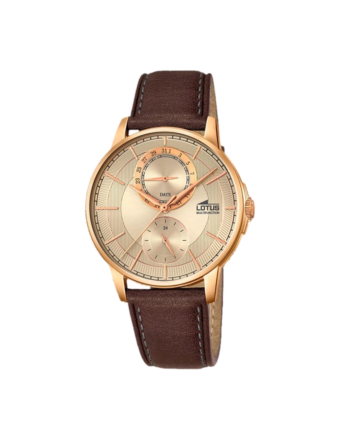 Montre Homme Lotus Multifonction Doré et Marron Réf. L18324/2