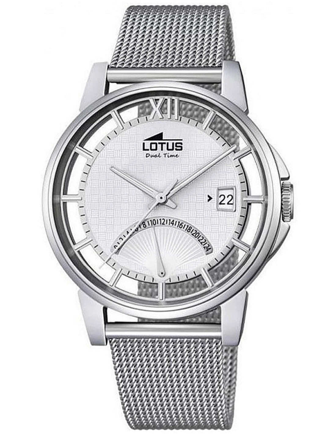 Montre Homme Lotus L18326/1 à Cadran Squelette Argent
