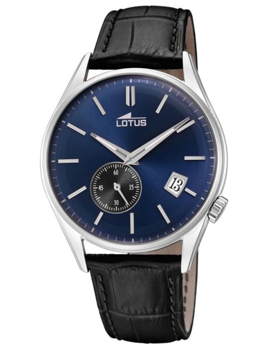 Montre Homme Lotus L18355/2 Cadran Bleu Bracelet Cuir Noir