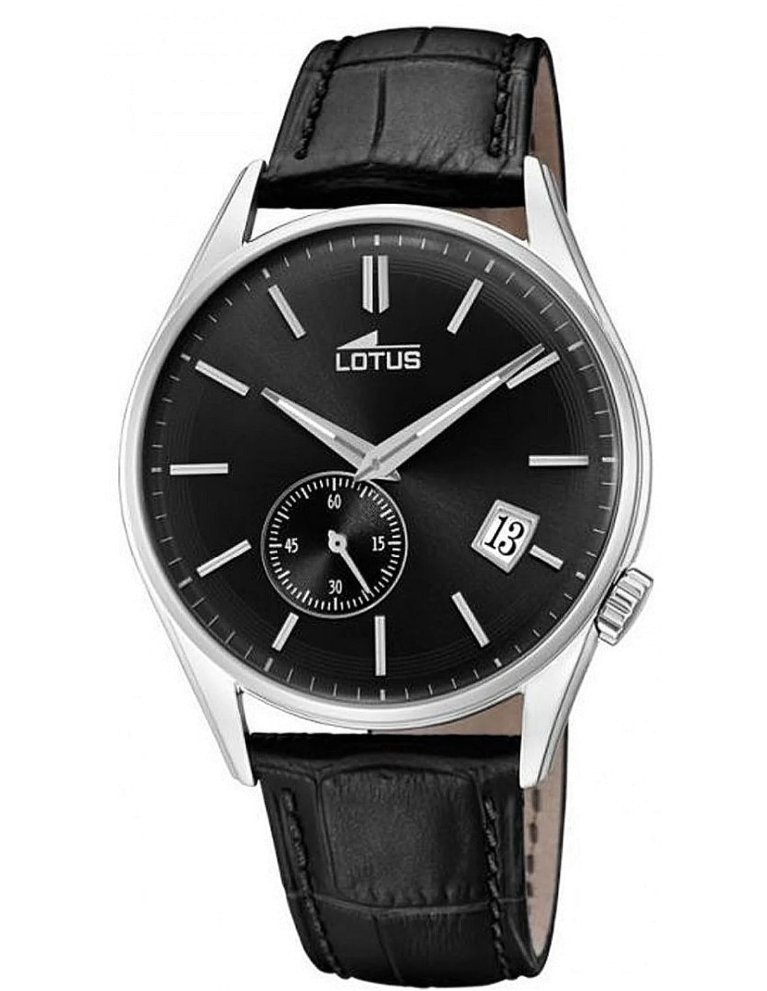 Montre Homme Lotus L18355/3 à Cadran Noir et Bracelet Cuir