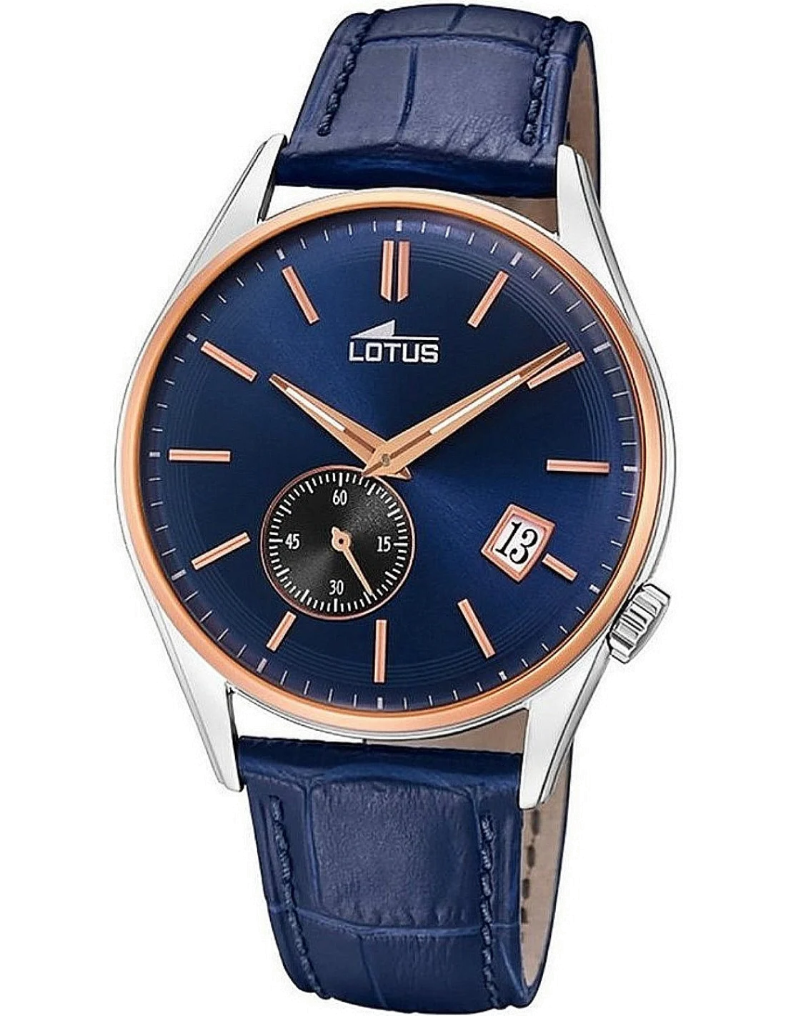 Montre Homme Lotus L18356/2 à Cadran et Bracelet Cuir Bleu