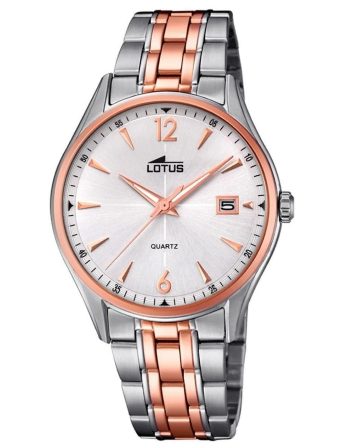 Montre Femme Lotus L18376/2 Cadran Blanc Bracelet Or Rose