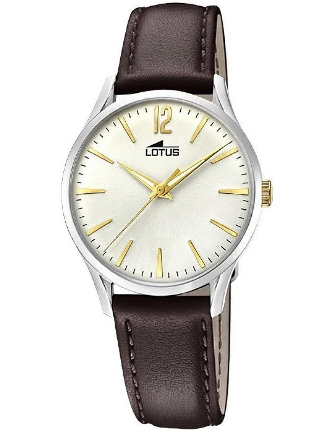Montre Lotus Revival L18406/1 pour Femme - Cadran Blanc, Bracelet Cuir Marron