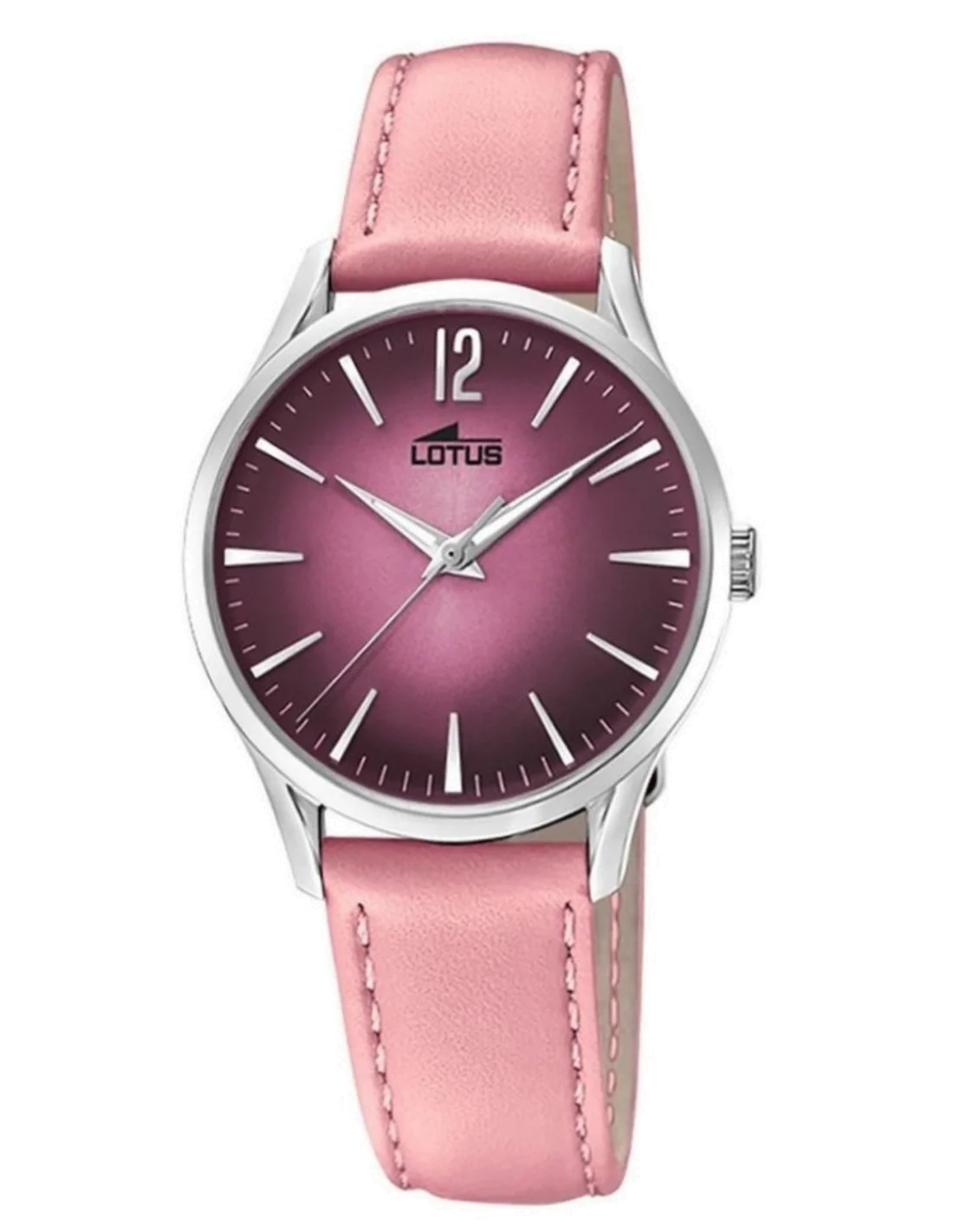 Montre Lotus Revival L18406/2 pour Femme, Cadran Violet, Bracelet Cuir Rose