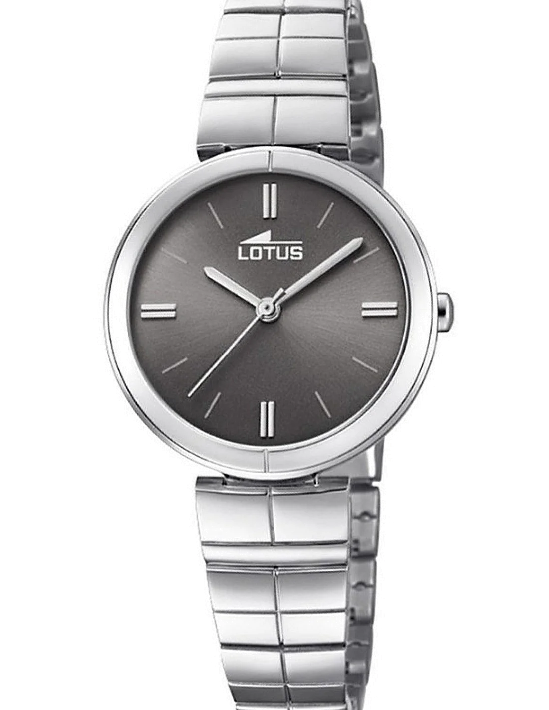 Montre Lotus L18431/2 pour Femme en Acier Argent Cadran Noir