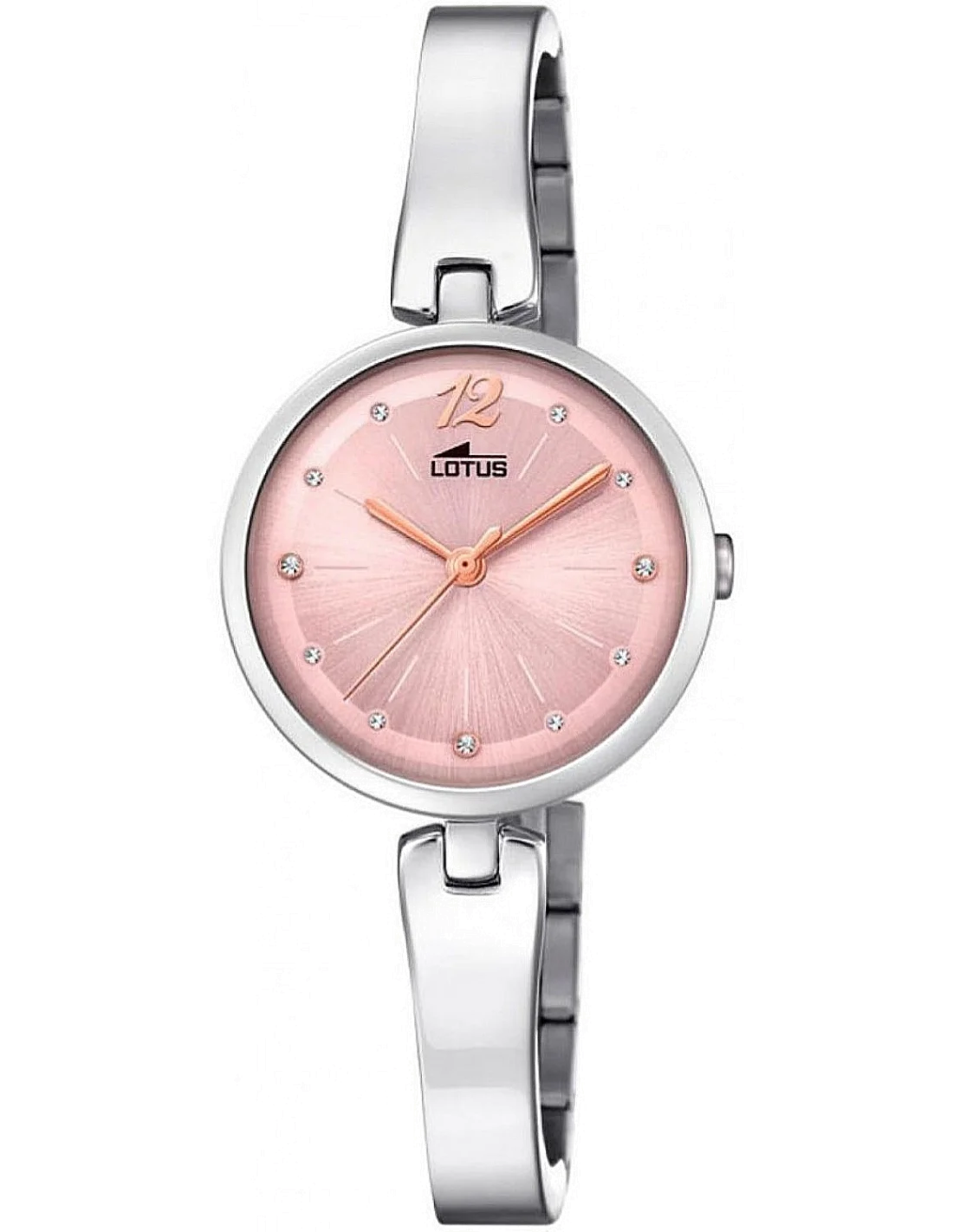 Montre Lotus L18445/2 pour Femme, Cadran Or Rose et Bracelet Argent