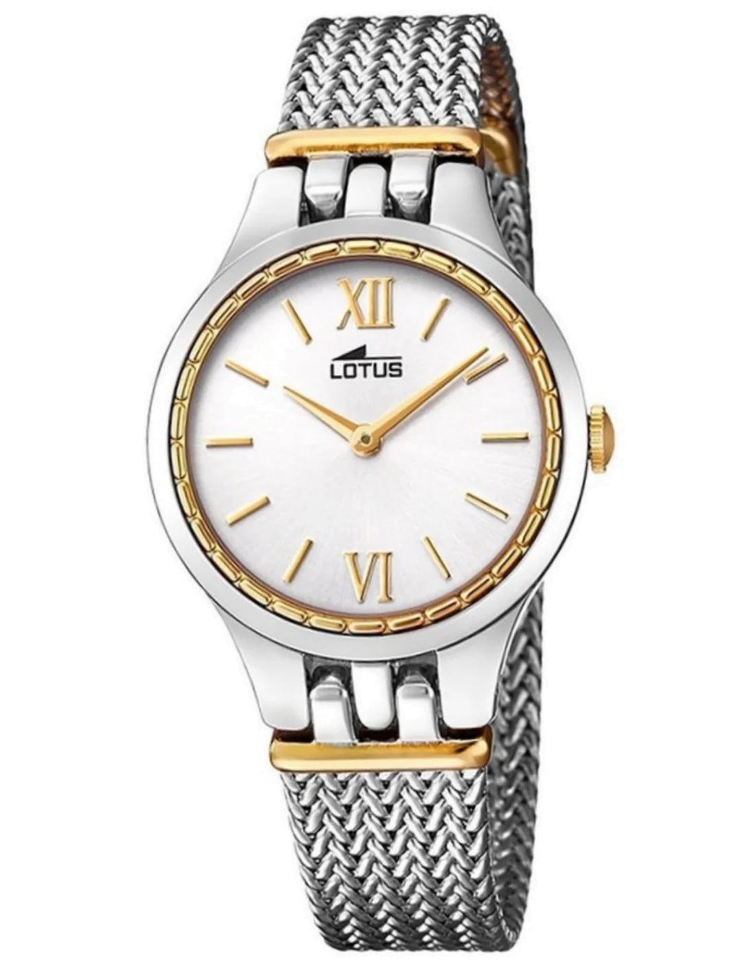 Montre Lotus L18447/1 pour Femme, Cadran Blanc et Bracelet Argent