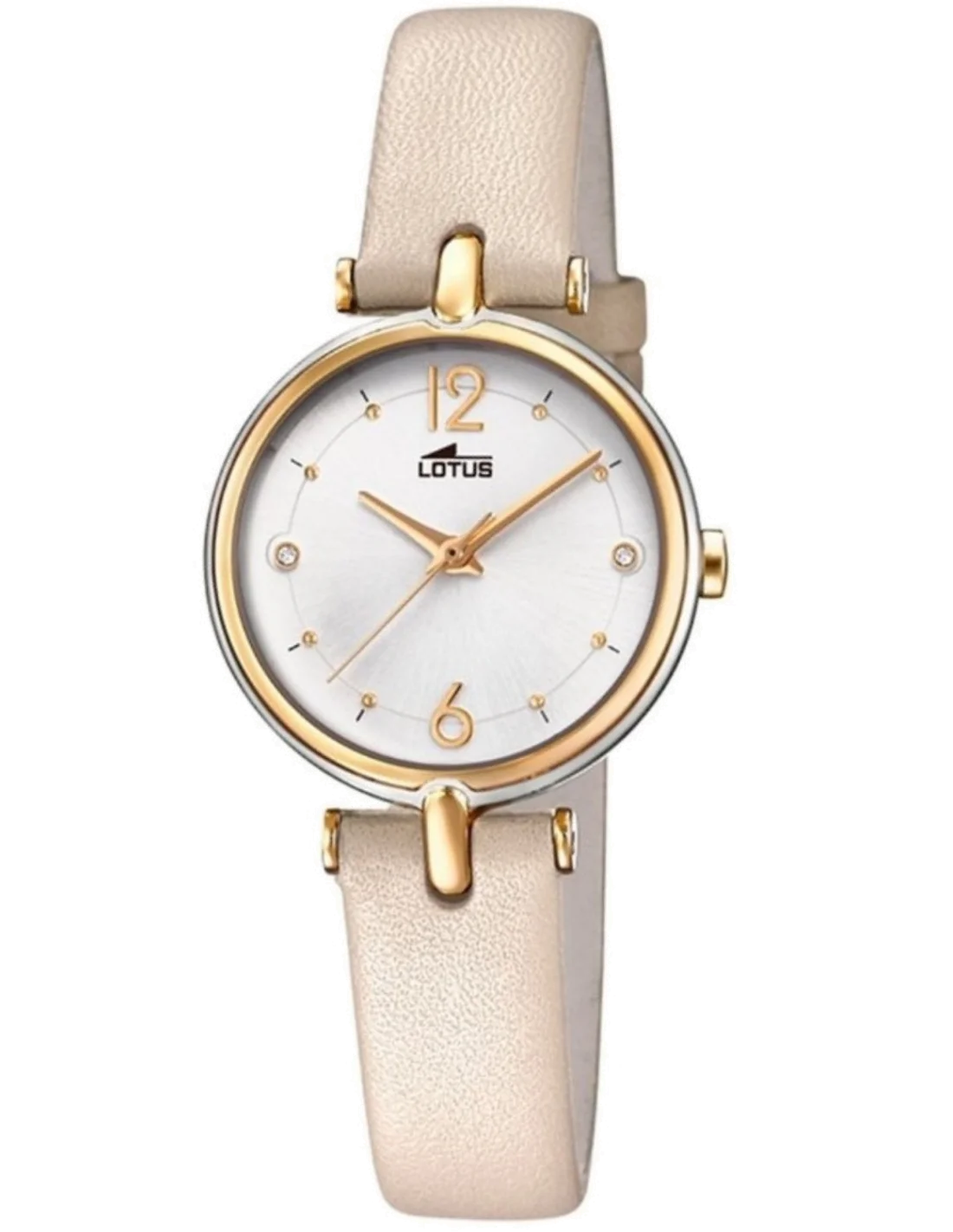 Montre Femme Lotus Bliss L18459/1 en acier et cuir beige