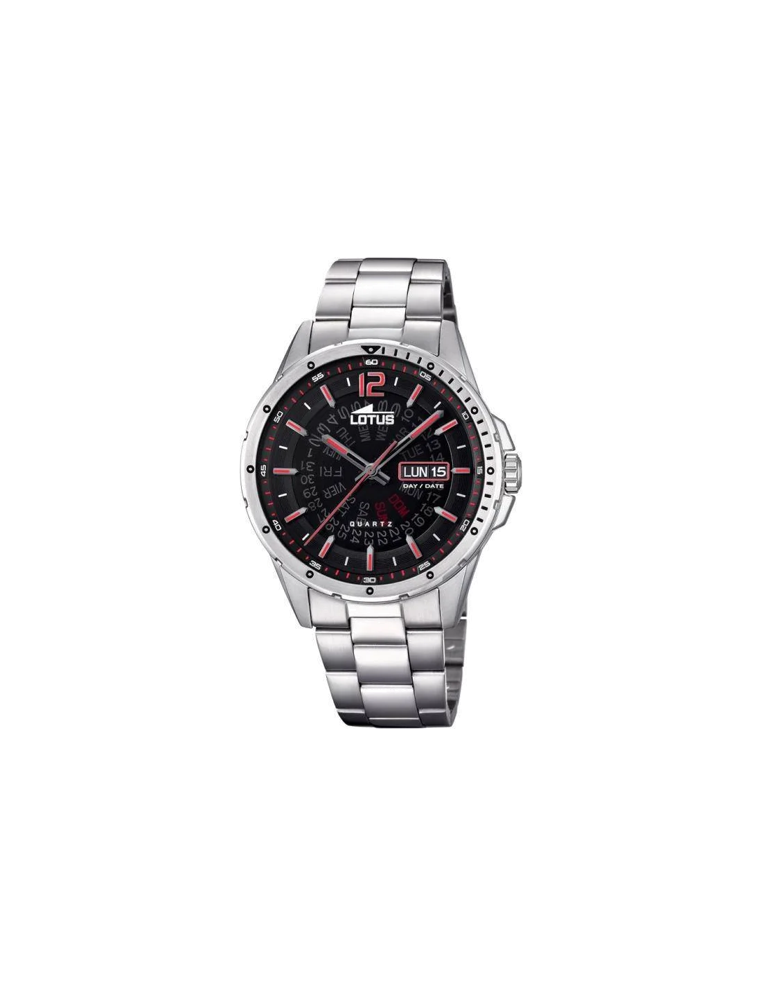 Montre Homme Lotus L18524/3 Acier, Cadran Bleu Soleillé