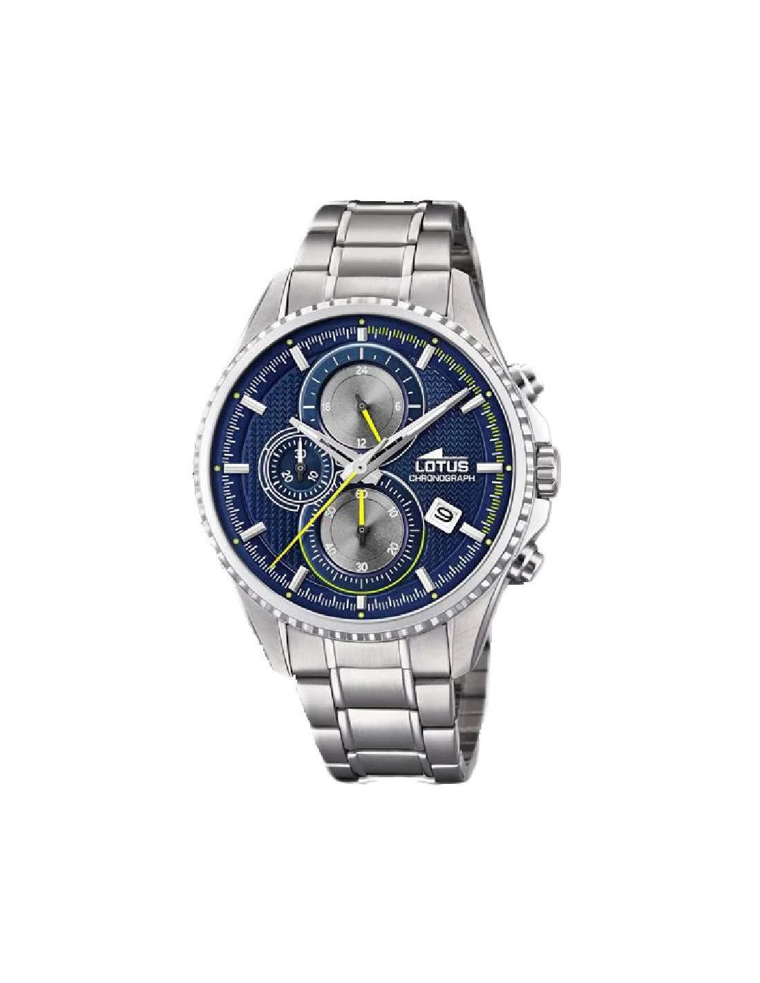 Montre Homme Lotus L18526/3 en acier inoxydable argent, cadran bleu