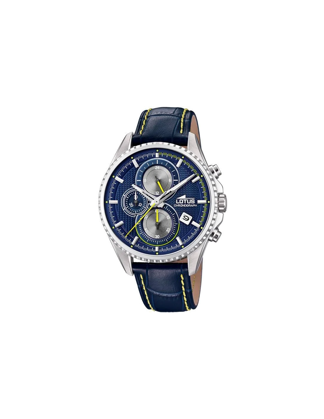 Montre Homme Lotus L18527/3 Cadran Bleu Acier & Bracelet Cuir Noir
