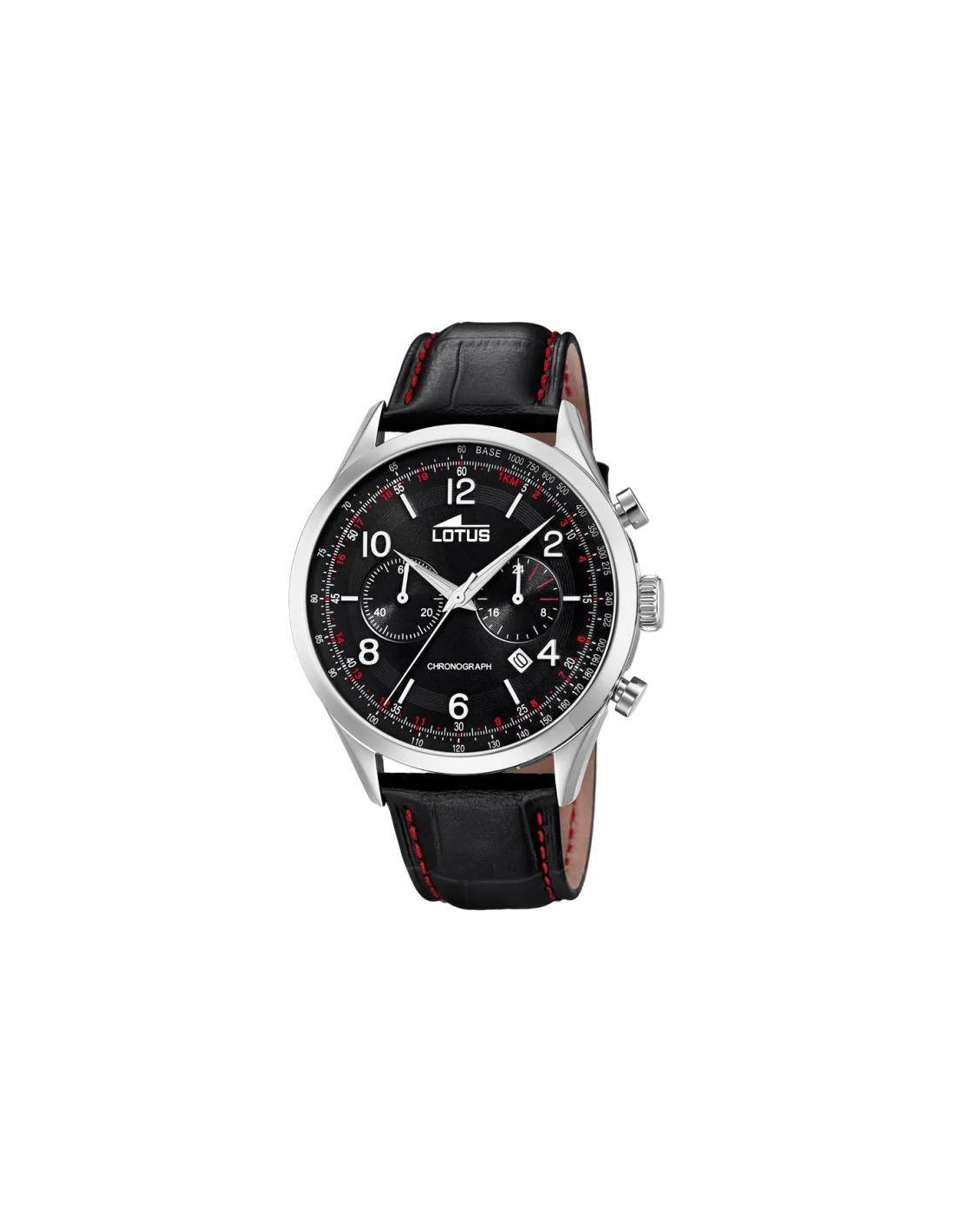 Montre Homme Lotus L18557/4 Acier Inoxydable, Cadran Bleu et Bracelet Cuir Noir