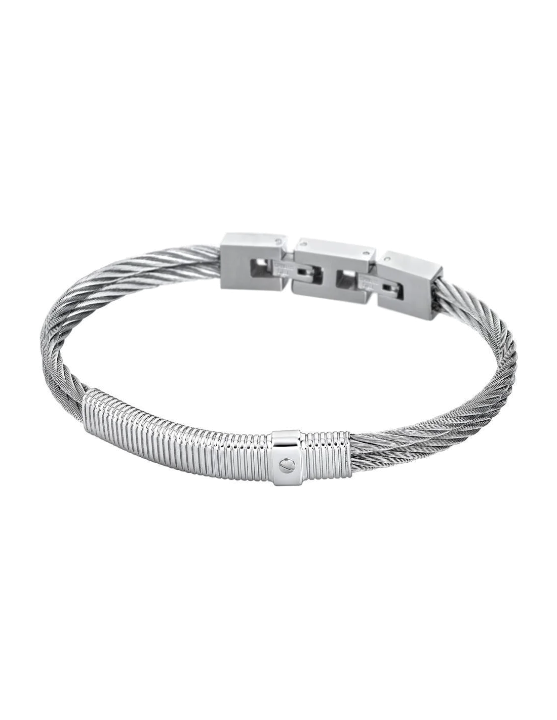 Bracelet homme Lotus LS1739-2/1 cordons rigides coloris argent