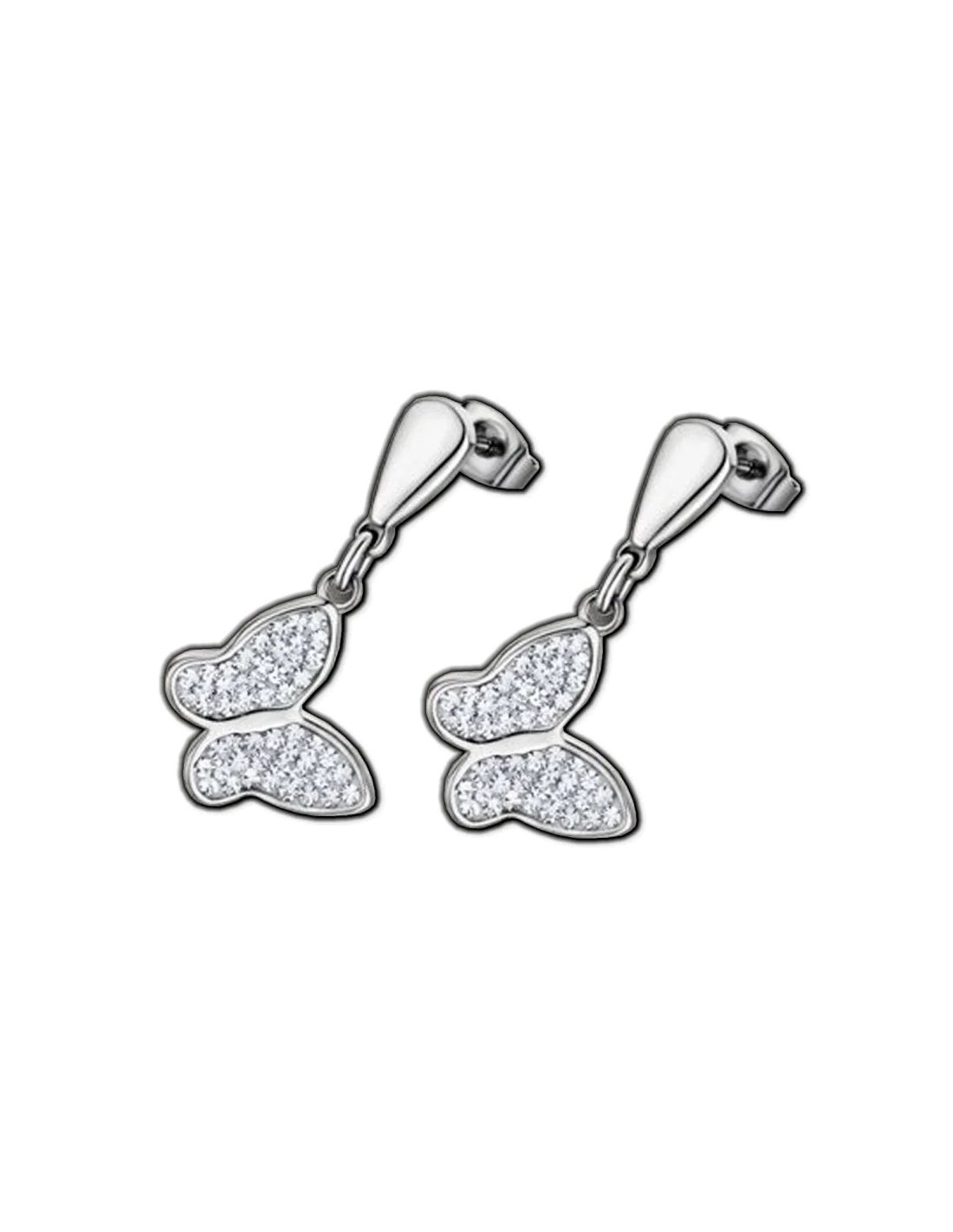 Boucles d'oreilles Lotus Style LS1782-4/1 en acier argenté pour femme