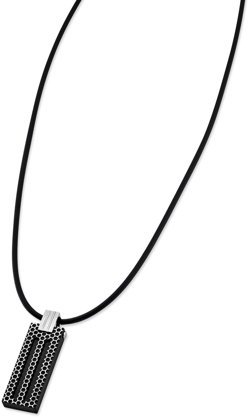 Collier Lotus Style Man in Black LS1797-1/4