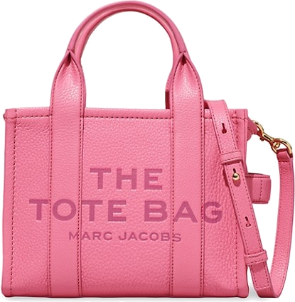Sac à main Marc Jacobs The Mini Tote Bag en cuir grainé - Rose vue 5