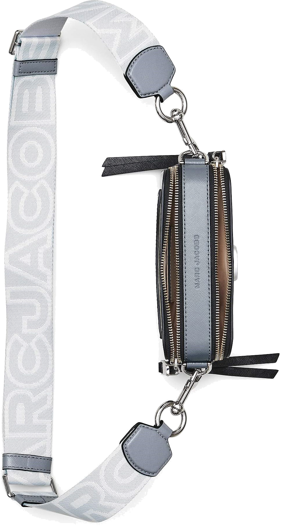 Sac à main bandoulière Marc Jacobs The Snapshot - Blanc - Gris vue 4