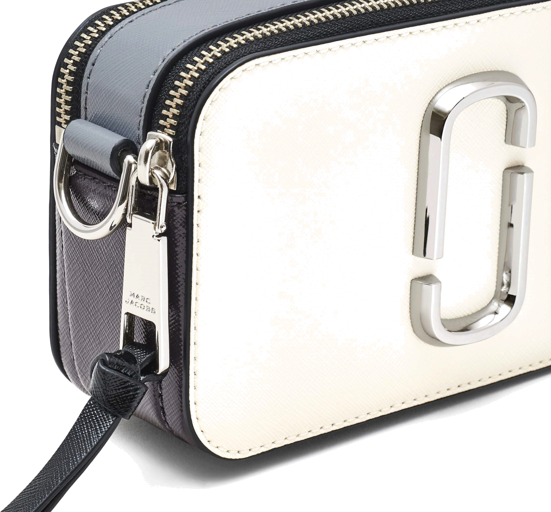 Sac à main bandoulière Marc Jacobs The Snapshot - Blanc - Gris vue 5