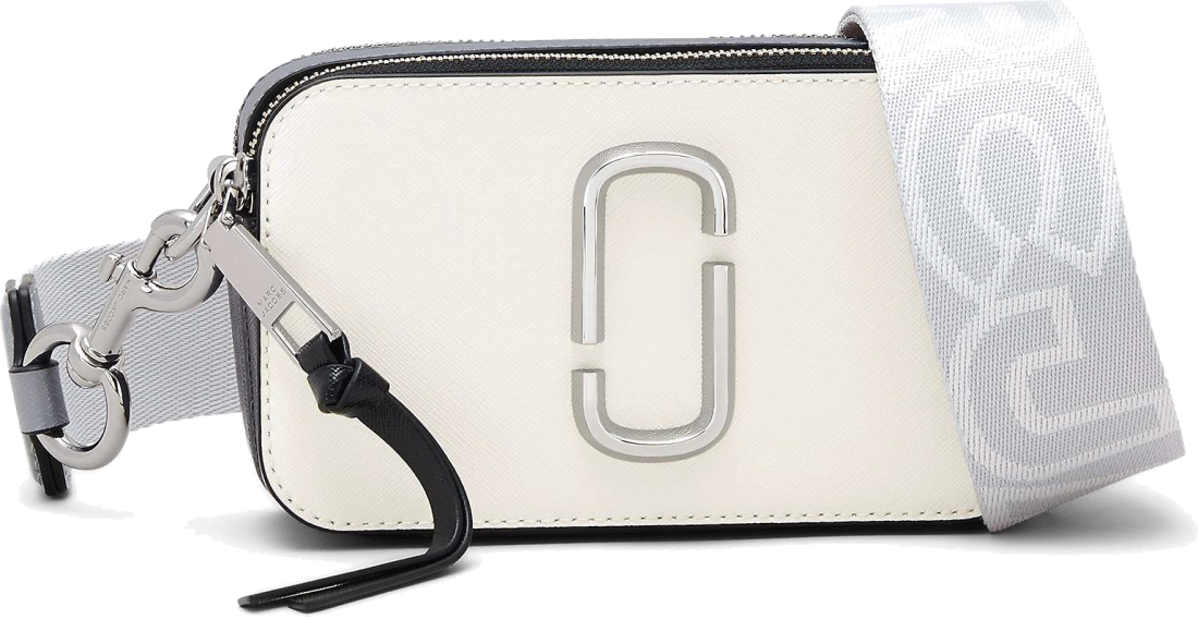 Sac à main bandoulière Marc Jacobs The Snapshot - Blanc - Gris vue 7
