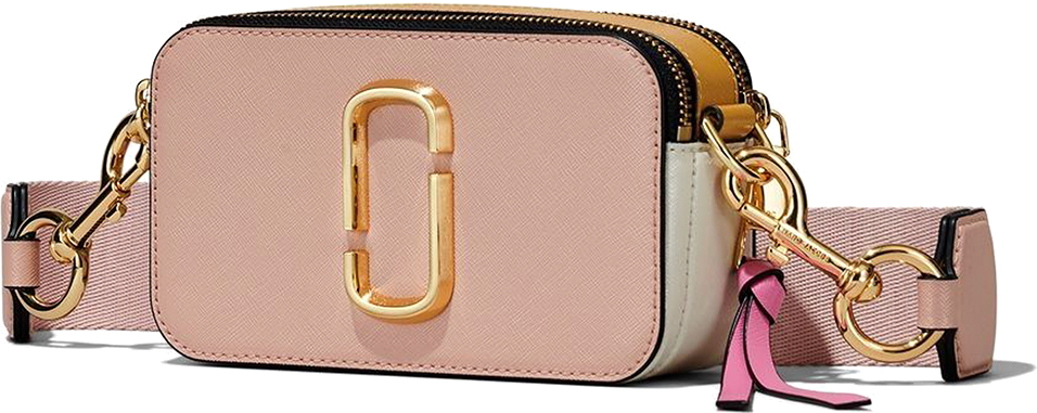 Sac à main bandoulière Marc Jacobs The Snapshot - Rose vue 2