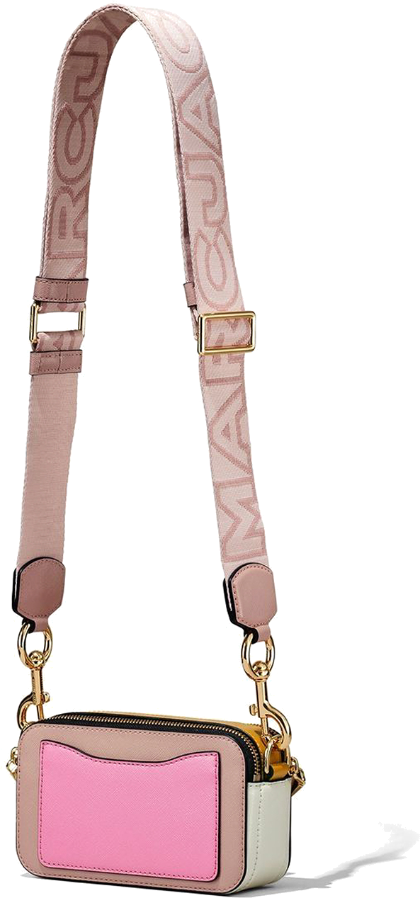 Sac à main bandoulière Marc Jacobs The Snapshot - Rose vue 3