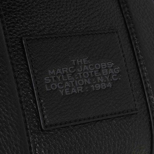 Sac à main Marc Jacobs The Mini Tote Bag en cuir grainé - Noir vue 10