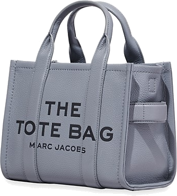 Sac à main Marc Jacobs The Mini Tote Bag en cuir grainé - Gris vue 3