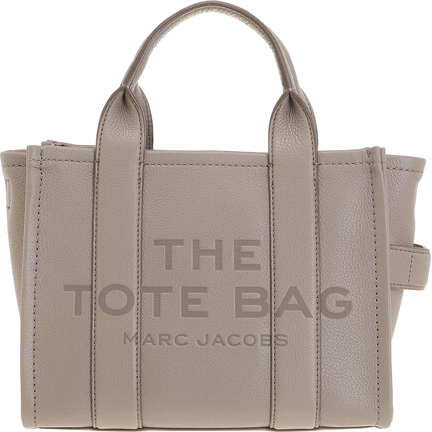 Sac à main Marc Jacobs The Mini Tote Bag en cuir grainé - Beige vue 4