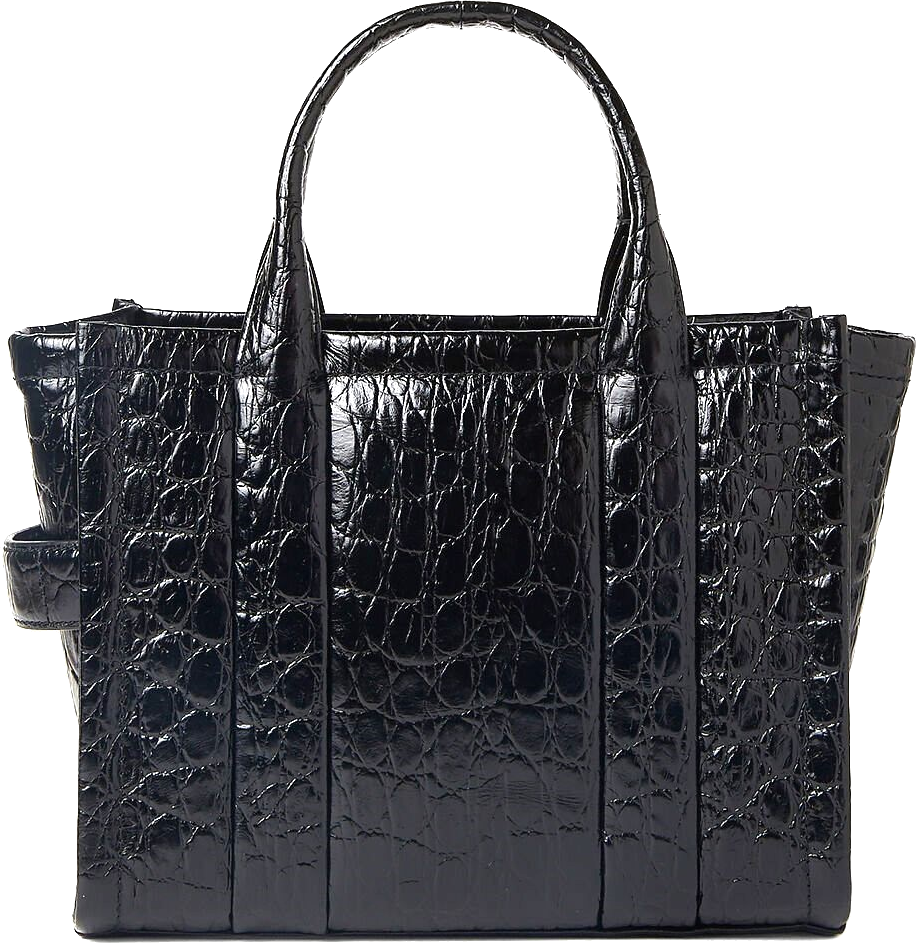 Sac à cabas Marc Jacobs The Croc à design embossé - Noir vue 3