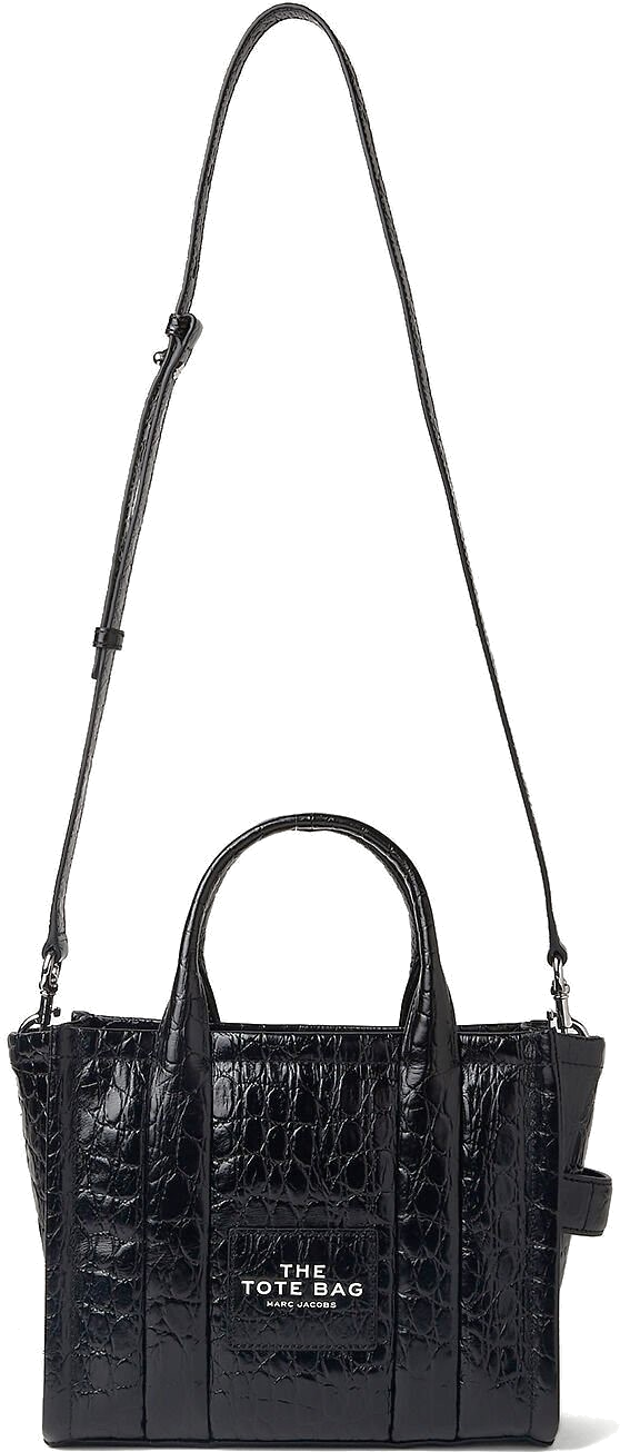 Sac à cabas Marc Jacobs The Croc à design embossé - Noir vue 4