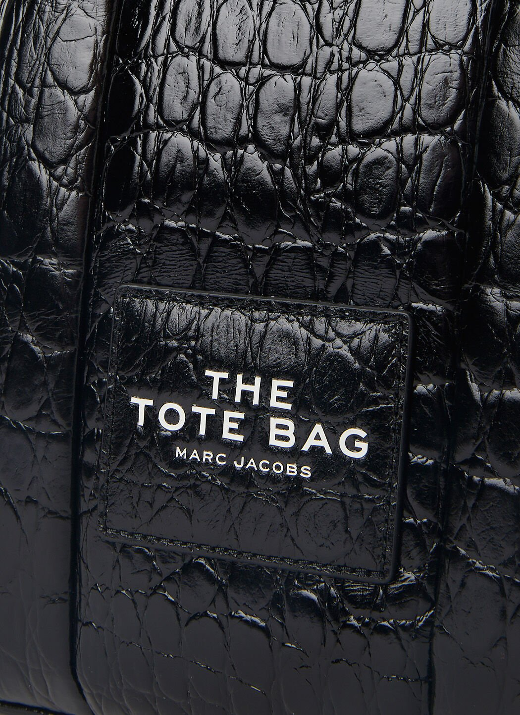 Sac à cabas Marc Jacobs The Croc à design embossé - Noir vue 5