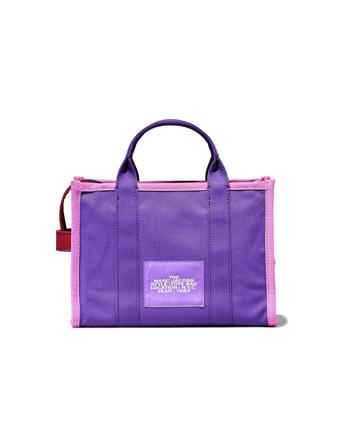 Sac à main Marc Jacobs The Mini Tote Bag en toile - Violet - Rose vue 2